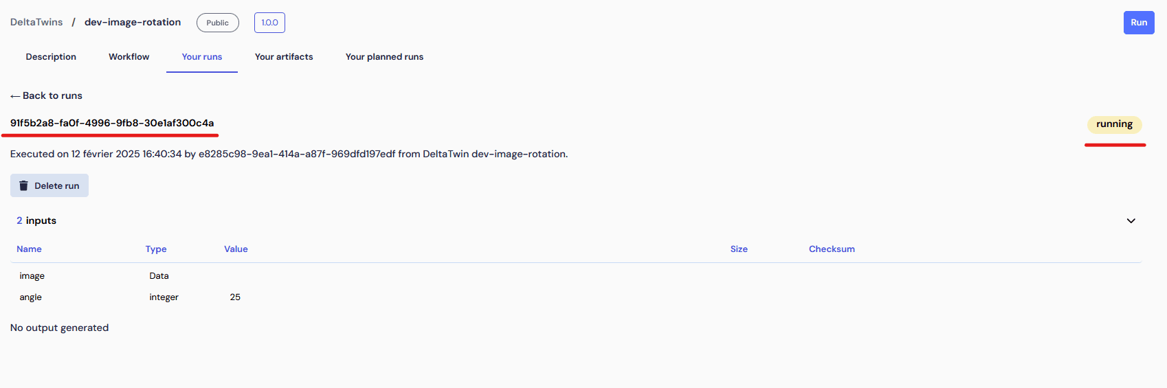 Run DeltaTwin®